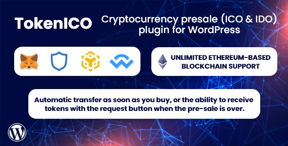TokenICO - Cryptocurrency Presale (ICO & IDO) Plugin for WordPress