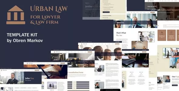 Urban Law - Lawyer & Law Firm Elementor Template Kit
