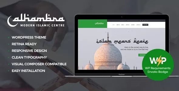 Alhambra - Mosque & Islamic Centre Church WordPress Theme + RTL