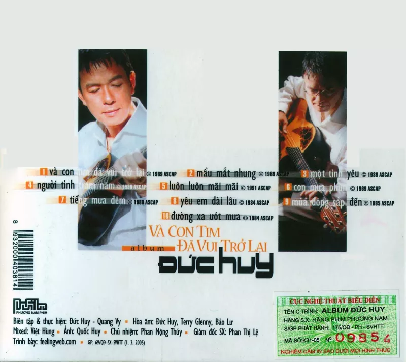 Đức Huy - Và Con Tim Đã Vui Trở Lại 2005