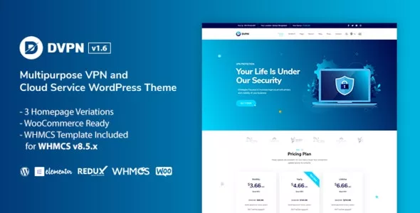 DVPN - Multipurpose VPN WordPress Theme