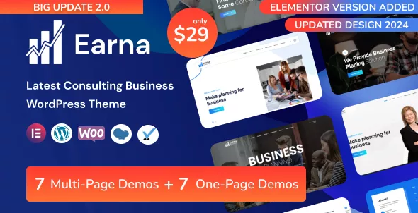Earna - Consulting Business WordPress Theme