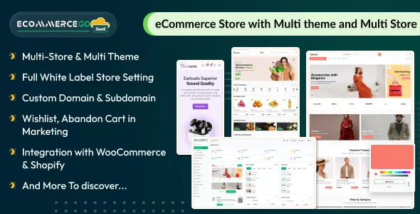 eCommerceGo SaaS - eCommerce Store with Multi Theme and Multi Store