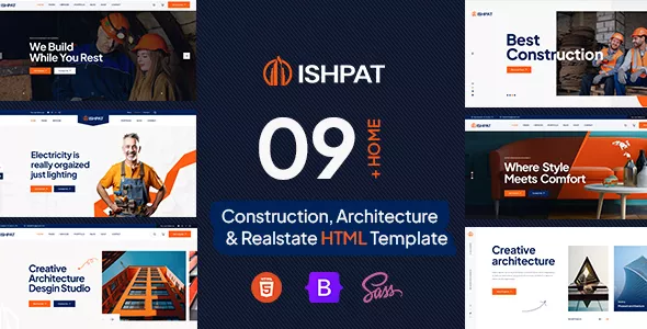 Ishpat - Construction HTML Template