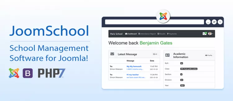 JoomSchool - School Management Extension for Joomla CMS