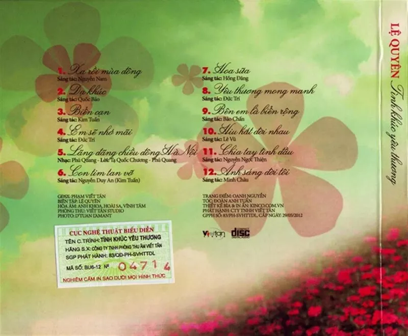 Lệ Quyên - Tình Khúc Yêu Thương 2012