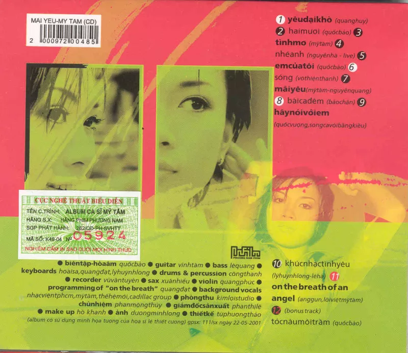 Mỹ Tâm Vol.1 - Mãi Yêu 2001