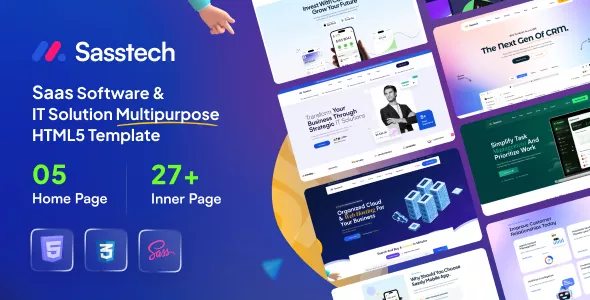 SassTech - SaaS Software & IT Solution Multipurpose HTML Template