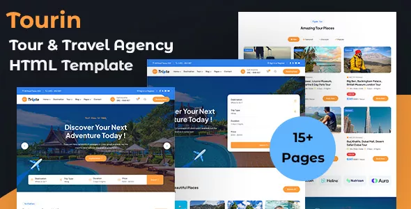 Tourin - Tour & Travel Agency Booking HTML Template