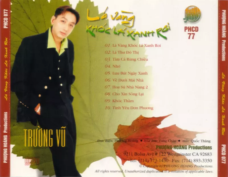 Trường Vũ - Lá Vàng Khóc Lá Xanh Rơi 1996