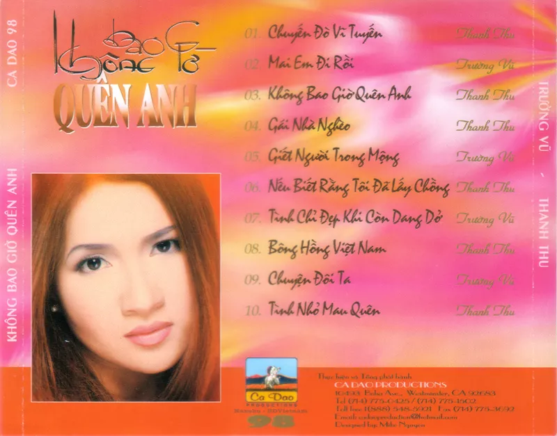 Trường Vũ & Thanh Thu - Không Bao Giờ Quên Anh 1999