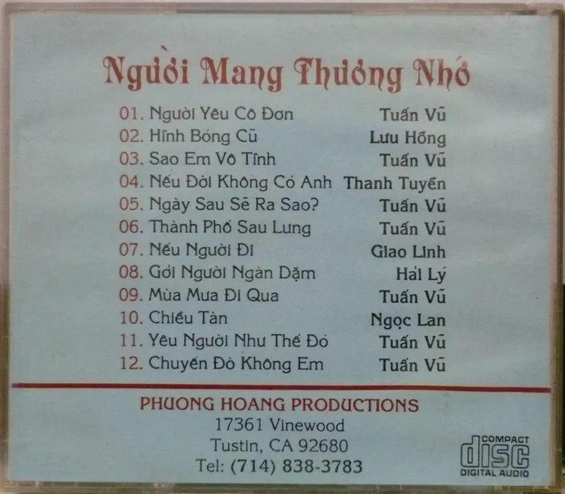 Tuấn Vũ - Người Mang Thương Nhớ 1991