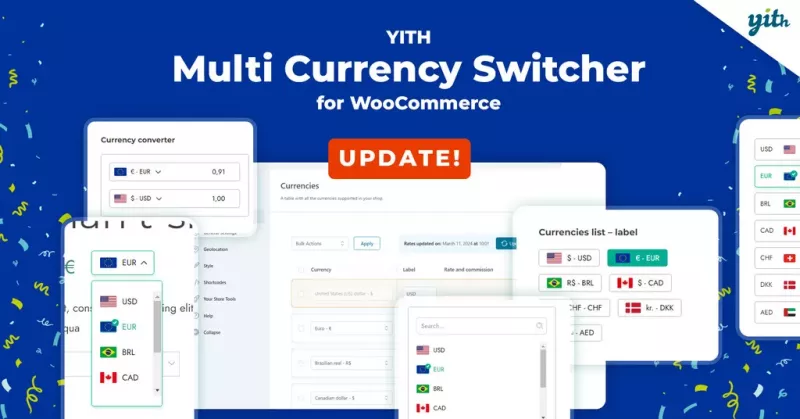 YITH Multi Currency Switcher for WooCommerce