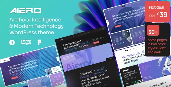 Aiero - AI Agency & Technology WordPress Theme