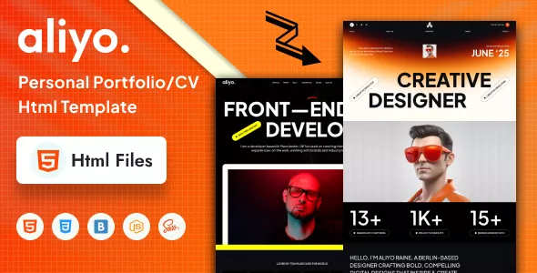 Aliyo - Personal Portfolio/CV HTML Template