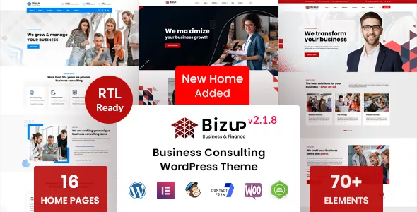 Bizup - Business Consulting WordPress Theme