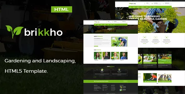 Brikkho - Garden and Landscaping HTML5 Template