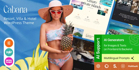 Cabana - Resort, Villa & Hotel WordPress Theme