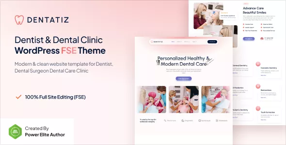 Dentatiz - Dentist & Dental Care Clinic FSE WordPress Theme
