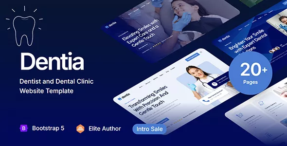 Dentia - Dentist & Dental Clinic Website Template