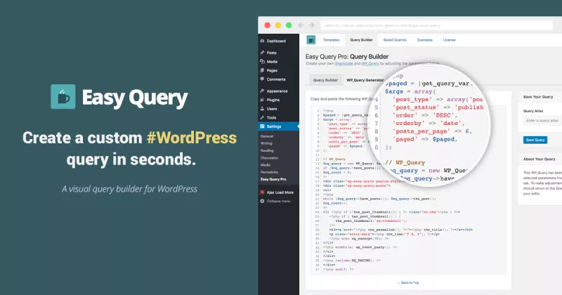 Easy Query Pro - Query Builder for WordPress