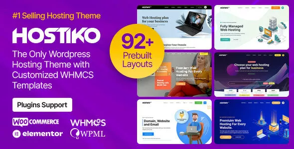 Hostiko - Hosting WordPress & WHMCS Theme