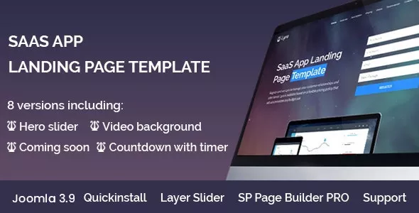 Lyra - SaaS App Landing Page Joomla 4 Template