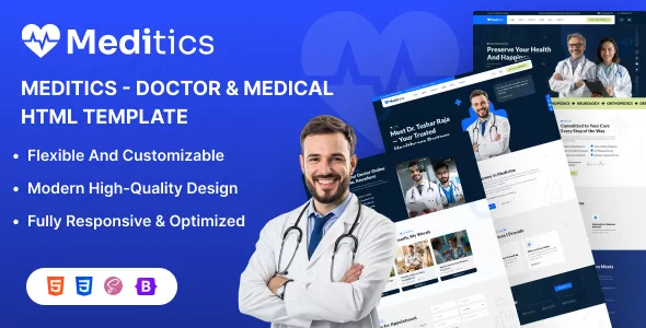 Meditics - Medical & Healthcare HTML Template