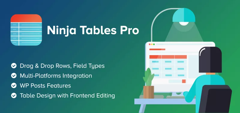 Ninja Tables Pro - The Fastest and Most Diverse WordPress DataTables Plugin