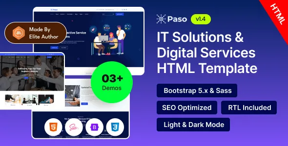Paso - IT Solutions & Digital Services HTML Template