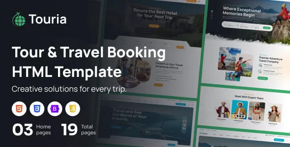 Touria - Tour & Travel Booking HTML Template