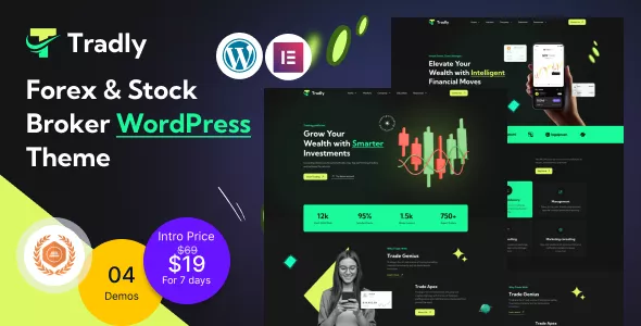 Tradly - Forex & Stock Broker WordPress Theme