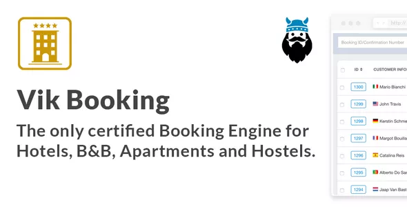 VIK Booking - Joomla Booking System & Hotel Extension Component