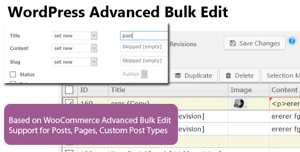 WordPress Advanced Bulk Edit