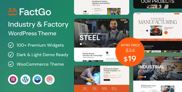 FactGo - Construction Factory & Industry WordPress Theme