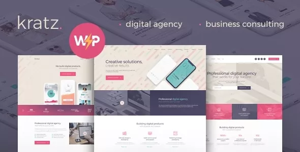 Kratz - Digital Agency Marketing and SEO WordPress Theme