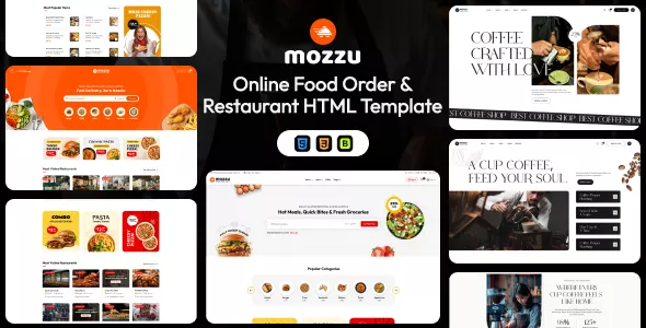 Mozzu - Online Food Ordering & Restaurant HTML Template
