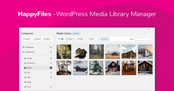 HappyFiles Pro - WordPress Media Library Plugin