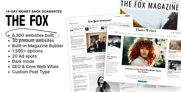 The Fox - Minimal WordPress Blog Magazine Theme
