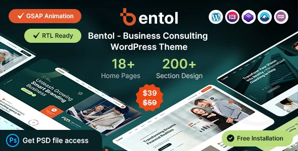 Bentol - Business Consulting WordPress Theme