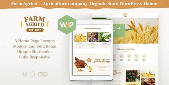 Farm Agrico - Agriculture & Organic Farm Food WordPress Theme