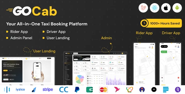 GoCab - Grab - Uber Clone - Taxi Booking
