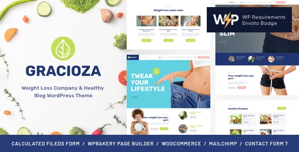 Gracioza - Weight Loss Clinic & Healthy Blog WordPress Theme