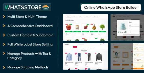 WhatsStore SaaS - Online WhatsApp Store Builder