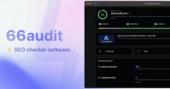 66audit - SEO Audits Software