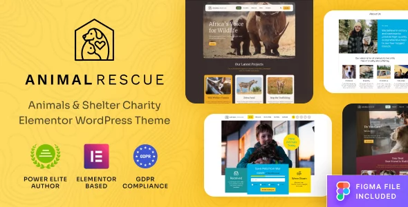 Animal Rescue - Shelter Charity WordPress Theme