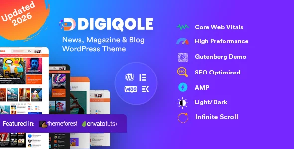 Digiqole - News Magazine WordPress Theme