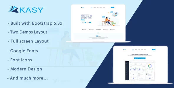 Kasy - Responsive Landing Page Template