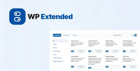 WP Extended Pro - The Ultimate WordPress Toolkit