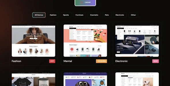 Amerce - Multipurpose Ecommerce Laravel Script